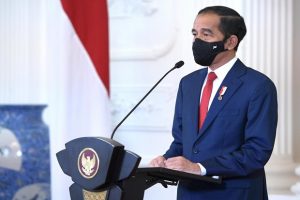 Presiden Jokowi saat menyampaikan Pidato