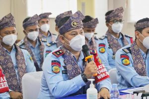 Foto Karutan Kelas IIB Dumai saat menyampaikan pidato