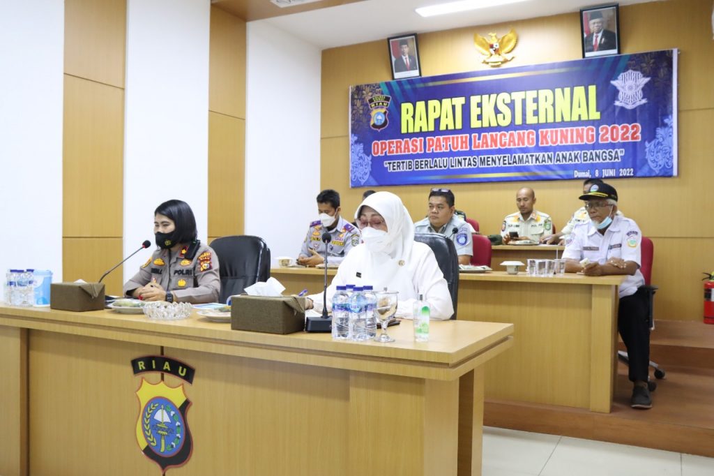 Foto rapat eksternal Operasi Patuh Lancang Kuning 2022