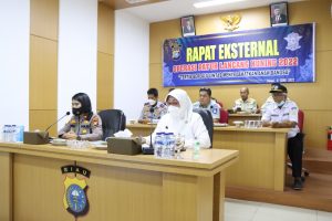 Foto rapat eksternal Operasi Patuh Lancang Kuning 2022
