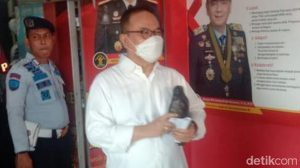 Foto mantan Gubernur Riau H. Rusli Zainal di Lapas kelas IIA Pekanbaru (dok: detiknews)