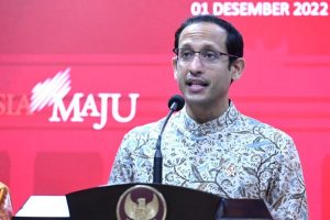 Foto Menteri Pendidikan, Kebudayaan, Riset dan Teknologi (Mendikbudristek) Nadiem Makarim.