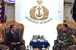 Foto pertemuan Kepala Staf Angkatan Laut Laksamana TNI Muhammad Ali dengan Ketua Yayasan Nala Laksda TNI (Purn) Ken Tri Basuki, M.Sc.