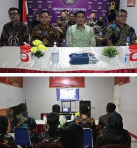 Foto Karutan Dumai didampingi pejabat struktural mengikuti evaluasi dan silaturahmi dengan Kepala Divisi Pemasyarakatan dan Kepala UPT se-Nusantara secara virtual.