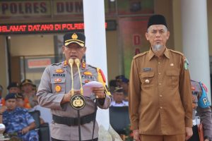 Foto Kapolres Dumai AKBP Nurhadi Ismanto, S.H., S.I.K bersama Walikota Dumai H. Paisal, S.K.M., MA.R.S.