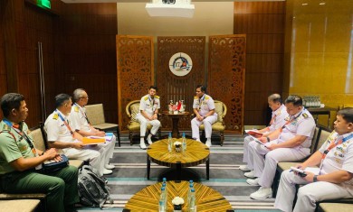 Foto KASAL bersama peserta forum Asean Navy Chief’s Meeting (ANCM) ke-17 Tahun 2023 di Filipina.