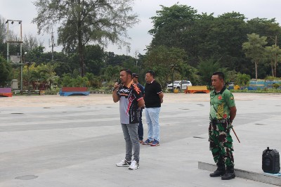 Foto : Kepala Dinas Perhubungan Kota Dumai Said Effendi, S.E saat memberikan kata sambutan pada kegiatan Masa Dasar Bimbingan Fisik dan Mental (Madabintal).