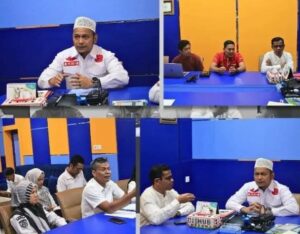 Foto : Said Efendi, S.E memimpin Rakor Dinas Perhubungan Dumai bersama PLN dalam upaya penghematan tagihan listrik PJU.