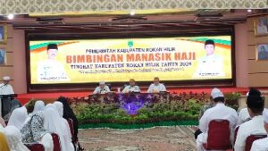 Foto : Sekda Tutup Bimbingan Manasik Haji Tingkat Kabupaten Tahun 2024.
