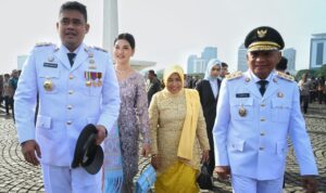 Foto : Gubernur Sumatera Utara terpilih Periode 2025-2030, M Bobby Afif Nasution bersama Wakilnya Surya.