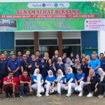 Foto : Salah satu kegiatan yang digelar Apical dalam Peringati Bulan K3 Nasional yaitu kegiatan senam bersama.