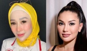 Foto : Nikita Mirzani (kanan) dan Reza Gladys (kiri). (Dok : Tribunnews.com).