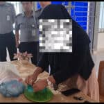 Foto : Terduga oknum mahasiswa yang selundupkan shabu ke Lapas.