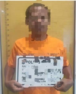 Foto : Pelaku mafia BBM subsidi yang ditangkap oleh Polres Dumai.