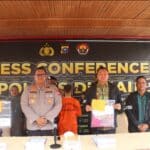 Foto : Konferensi Pers Kapolres Dumai terkait kasus persetubuhan anak di bawah umur.