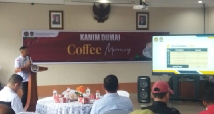 Kepala Imigrasi Dumai Coffee Morning Bersama Wartawan