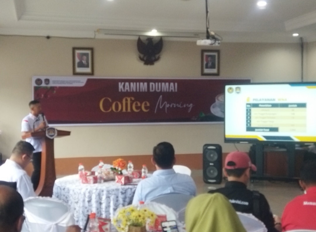Kepala Imigrasi Dumai Coffee Morning Bersama Wartawan