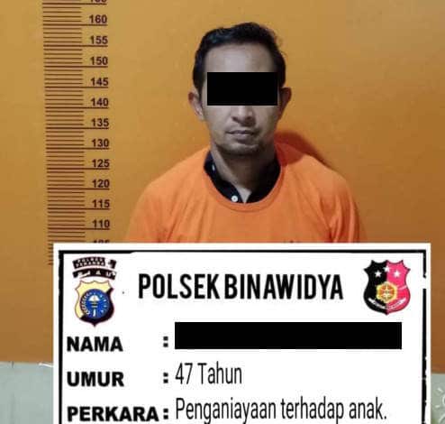 Foto : Pelaku penembakan anak yang sedang berkelahi di depan rumahnya.