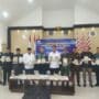Foto : Konferensi Pers terkait penggagalan penyeludupan narkotika oleh tim gabungan Lanal Dumai di Gedung Wijaya Kusuma Mako Lanal Dumai.
